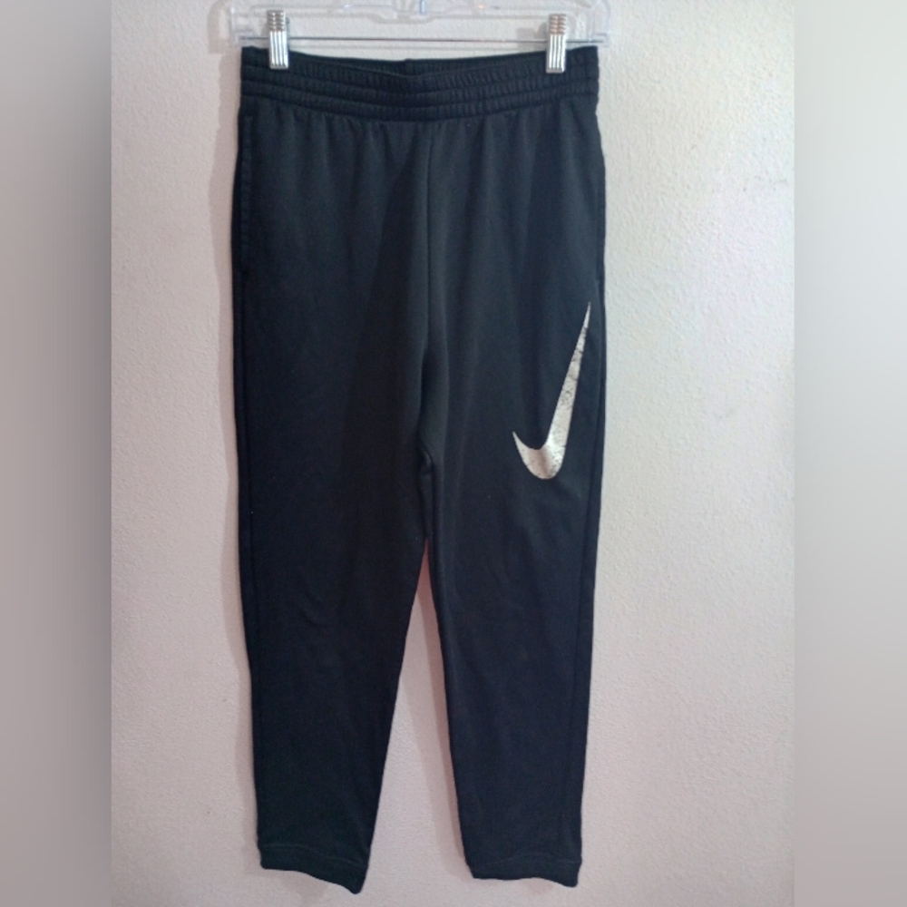 Nike Black Pants with Silver Logo